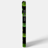 Dunkelfarbiges Muster iPhone 14 Pro Max Case (Rückseite / Links)