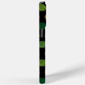 Dunkelfarbiges Muster iPhone 14 Pro Max Case (Rückseite / Rechts)