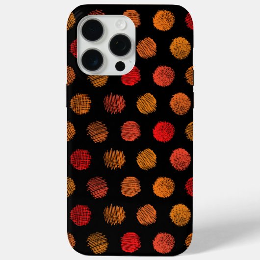 Dunkelfarbiges Muster iPhone 14 Pro Max Case (Rückseite)