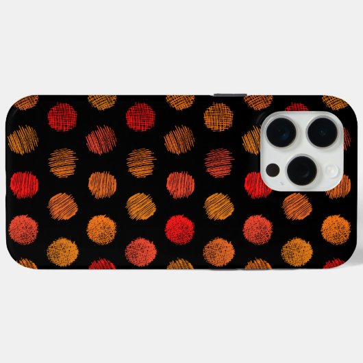 Dunkelfarbiges Muster iPhone 14 Pro Max Case (Rückseite (Horizontal))