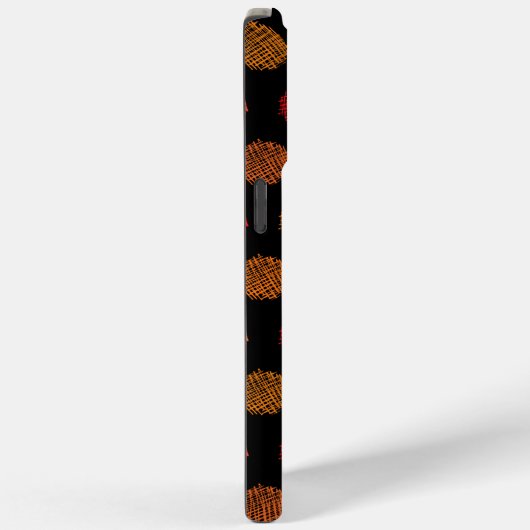 Dunkelfarbiges Muster iPhone 14 Pro Max Case (Rückseite / Rechts)