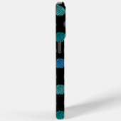 Dunkelfarbiges Muster iPhone 14 Pro Max Case (Rückseite / Rechts)