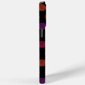 Dunkelfarbiges Muster iPhone 15 Pro Max Case (Rückseite / Rechts)