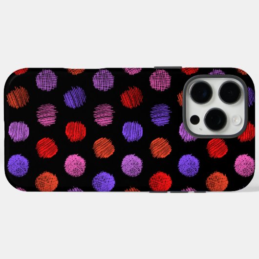 Dunkelfarbiges Muster iPhone 16 Pro Max Case (Rückseite (Horizontal))