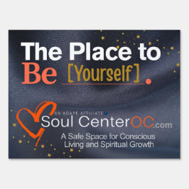 Dunkelgartenzeichen - Der Ort, an dem man selbst i Gartenschild