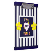 Dunkelgelbe Blume Klemmbrett (Rechts)