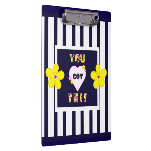 Dunkelgelbe Blume Klemmbrett (Rechts)