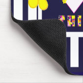 Dunkelgelbe Blume Mousepad (Ecke)