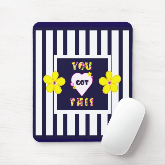 Dunkelgelbe Blume Mousepad (Mit Mouse)