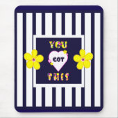 Dunkelgelbe Blume Mousepad (Vorne)