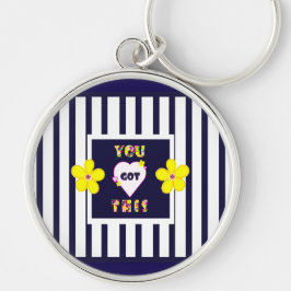 Dunkelgelbe Blume Schlüsselanhänger