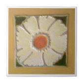 Dunkelgelbe Grenze Fliese (Vorderseite)