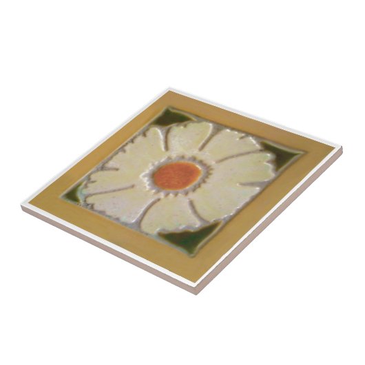 Dunkelgelbe Grenze Fliese (Seite)