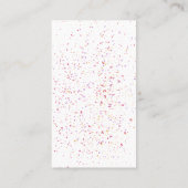 Dunkelgelbe Wasserfarbe - Monogram-Visitenkarte Visitenkarte (Rückseite)