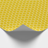 Dunkelgelbe Wrapping Paper Geschenkpapier (Ecke)