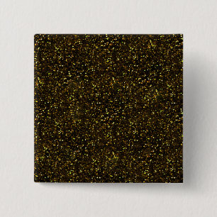 Dunkelgelber Glitzer Button