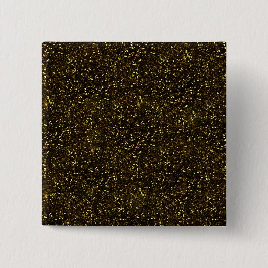 Dunkelgelber Glitzer Button (Vorderseite)