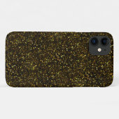 Dunkelgelber Glitzer Case-Mate iPhone Hülle (Rückseite (Horizontal))