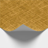 Dunkelgelber Leinen Geschenkpapier (Ecke)