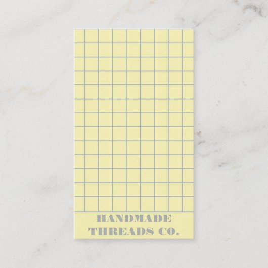 Dunkelgelber Prüfmuster QR-Code Visitenkarte (Vorderseite)