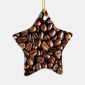 Dunkelgeröstete Kaffeebohnen Keramikornament (Rechts)