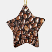 Dunkelgeröstete Kaffeebohnen Keramikornament (Links)