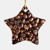 Dunkelgeröstete Kaffeebohnen Keramikornament (Hinten)