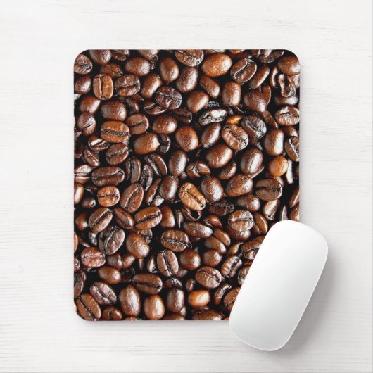 Dunkelgeröstete Kaffeebohnen Mousepad (Mit Mouse)