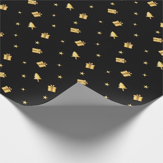 Dunkelgolden Geschenkpapier (Ecke)