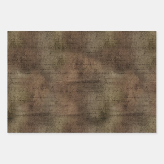 Dunkelgotische Grunge-Muster Geschenkpapier Set (Vorderseite 3)