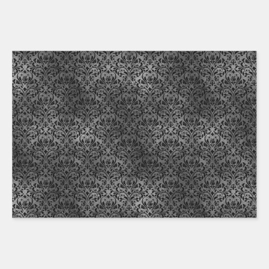 Dunkelgotische Grunge-Muster Geschenkpapier Set (Vorderseite 2)
