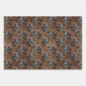 Dunkelgotische Grunge-Muster Geschenkpapier Set (Vorderseite)