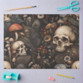 Dunkelgotische Halloween-Skulls-Gewebe-Decodierung Seidenpapier (Basteln)