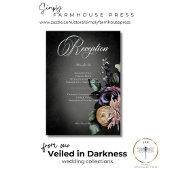 Dunkelgotische Mysteriöse, Mutschblurblüte Empfang Begleitkarte