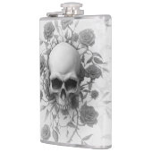 Dunkelgotische Rose Flachmann (Links)