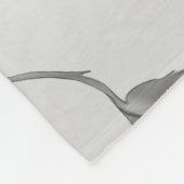 Dunkelgotische Rose Fleecedecke (Ecke)