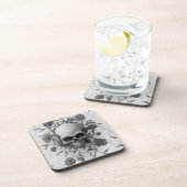 Dunkelgotische Rose Getränkeuntersetzer (Rechte Seite)