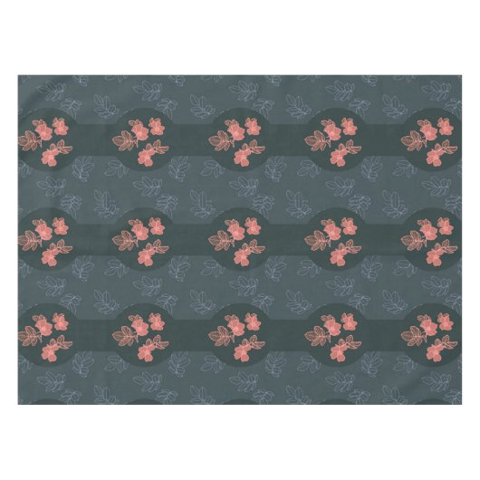 Dunkelgotische Rose Muster Tischdecke (Vorderseite (Horizontal))