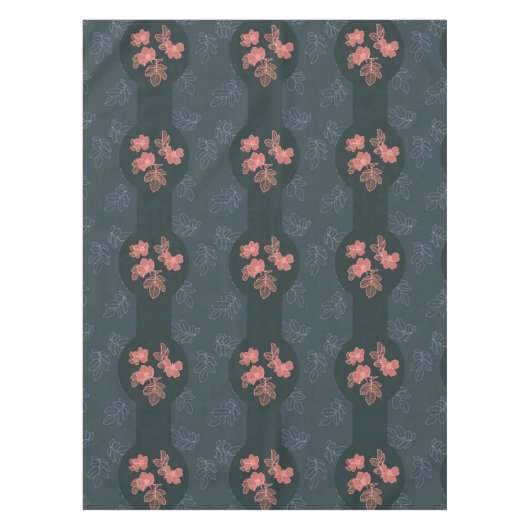 Dunkelgotische Rose Muster Tischdecke (Vorderseite)