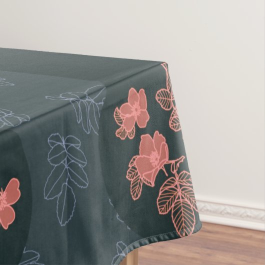 Dunkelgotische Rose Muster Tischdecke (Beispiel)