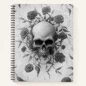 Dunkelgotische Rose Notizblock (Vorderseite)