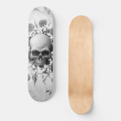 Dunkelgotische Rose Skateboard (Vorderseite)