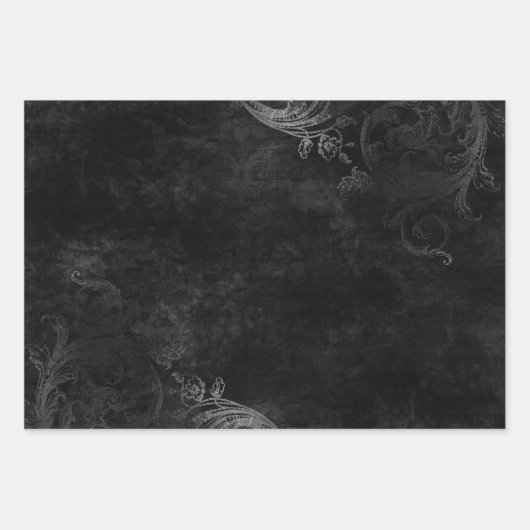 Dunkelgotische Schädelspieße Geschenkpapier Set (Vorderseite 3)