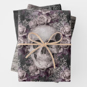 Dunkelgotische Schädelspieße Geschenkpapier Set (Beispiel)