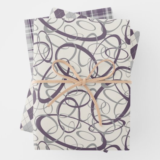 dunkelgrau bei jedem Anlass Geschenkpapier Set (Beispiel)