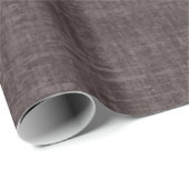 Dunkelgrau Braun Leinen Geschenkpapier (Rolleneckpunkt)