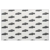 Dunkelgrau C8 Korvette Handgezeichnete Sketch-Fabr Stoff (Fat Quarter (45,7 x 55,9 cm))