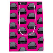 Dunkelgrau Elektrofahrzeug SUV Auto rosa Mittlere Geschenktüte (Rückseite)