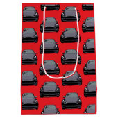 Dunkelgrau Elektrofahrzeug SUV Auto rot Mittlere Geschenktüte (Rückseite)