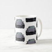 Dunkelgrau-Elektrofahrzeug SUV-Fahrzeug Kaffeetasse (VorderseiteRechts)